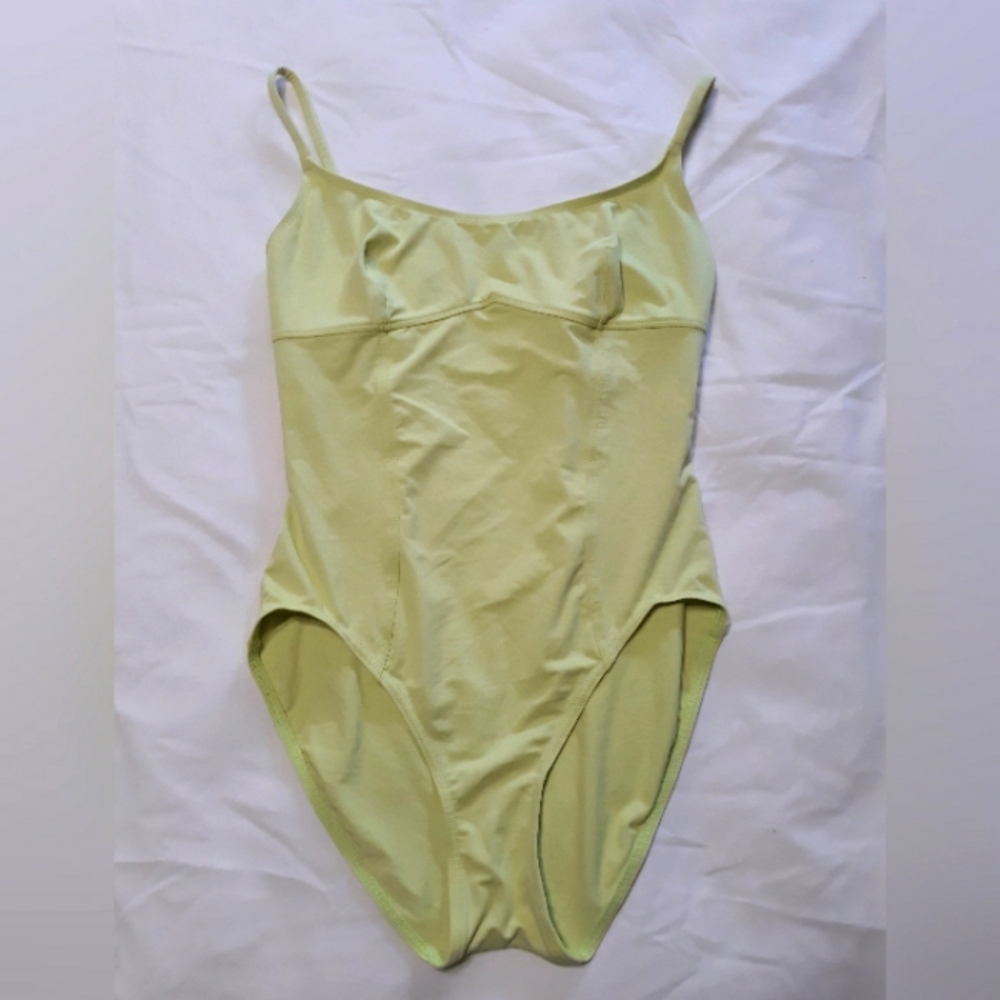 ERES VINTAGE made in France one piece chartreuse bathing suit